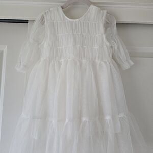 Elegant White Kids Dress